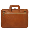 Rear View Of The Natural Caserta Leather Document Briefcase