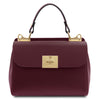 Front View Of The Bordeaux Designer Handbag