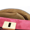 Internal Pocket View Of The Bordeaux Designer Handbag