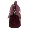 Side View Of The Bordeaux Designer Handbag