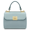 Rear View Of The Light Blue Designer Handbag