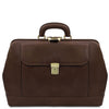 Front View Of The Dark Brown Elite Doctors Bag 