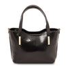 Front View Of The Black Handbag For Women