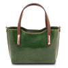 Rear View Of The Green Handbag For Women