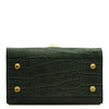 Underneath View Of The Forest Green Italian Handbag