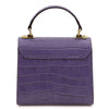 Rear View Of The Purple Italian Handbag