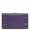 Underneath View Of The Purple Italian Handbag