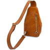 Rear View Of The Natural Mens Leather Crossbody Bag