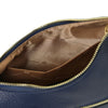 Internal Pocket View Of The Dark Blue Ladies Over The Shoulder Bag