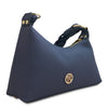 Angled View Of The Dark Blue Ladies Over The Shoulder Bag