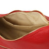 Internal Pocket View Of The Lipstick Red Ladies Over The Shoulder Bag