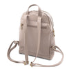 Rear View Of The Light Taupe Ladies Small Leather Backpack