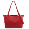 Rear View Of The Lipstick Red Shopper Bag