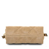 Underneath View Of The Beige Suede Shoulder Bag