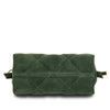 Underneath View Of The Forest Green Suede Shoulder Bag