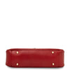 Underneath View Of The Lipstick Red Womens Leather Tote