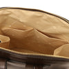 Internal Pocket View Of The Coffee Womens Leather Backpack