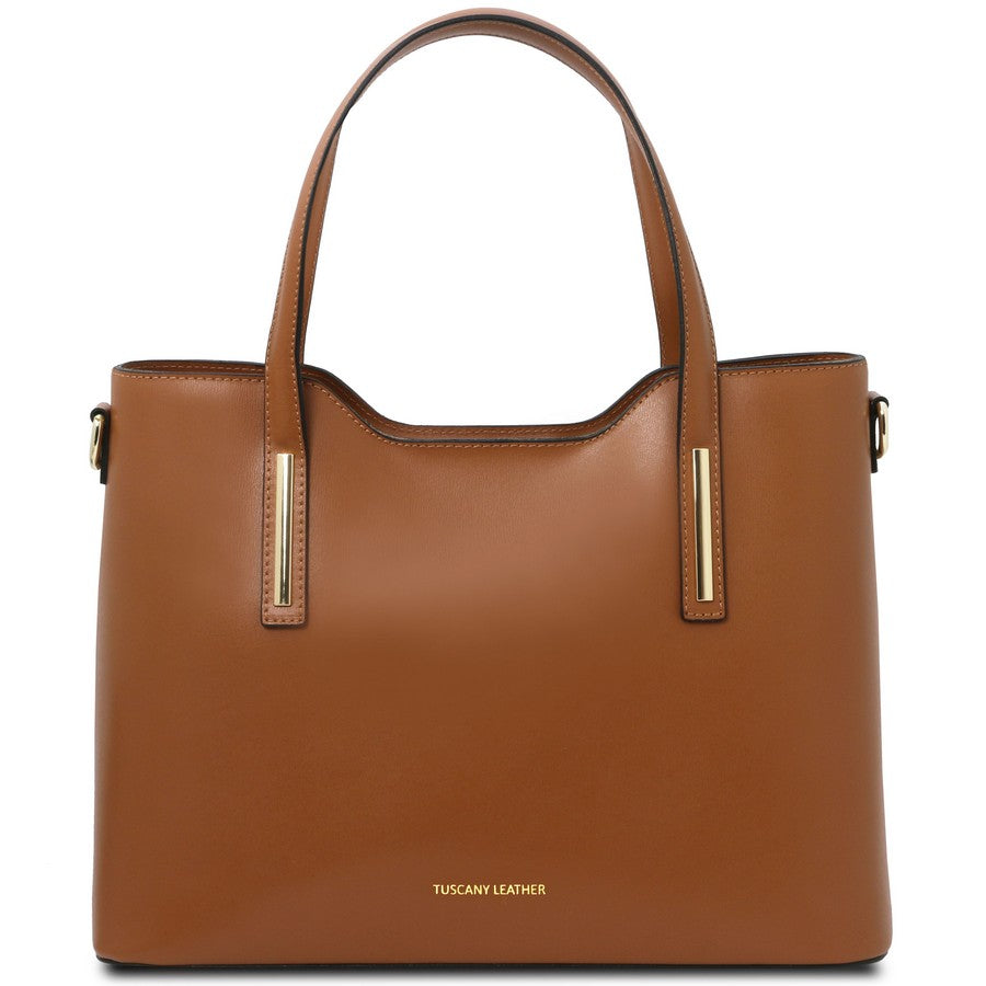 Tuscany Leather Tote Bag, Tan - The Leather Store